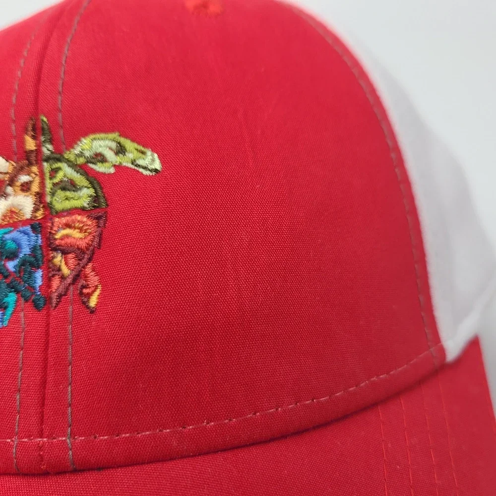 Atlantic Beach Country Club Hat Adjustable Ahead Red White Ben Kohles Turtle Men